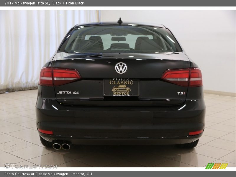 Black / Titan Black 2017 Volkswagen Jetta SE