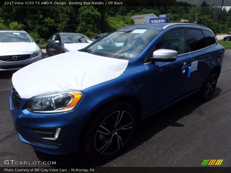 Bursting Blue Metallic / Off Black 2017 Volvo XC60 T6 AWD R-Design