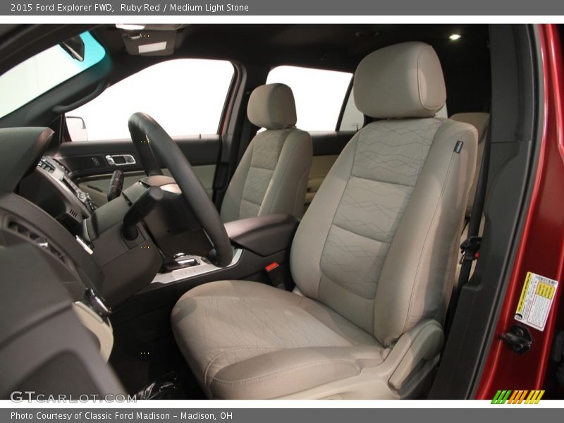 Ruby Red / Medium Light Stone 2015 Ford Explorer FWD