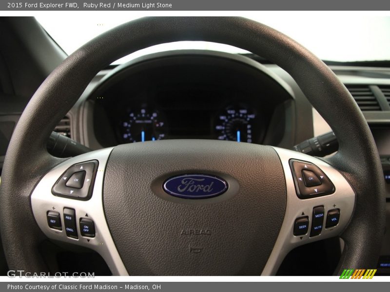 Ruby Red / Medium Light Stone 2015 Ford Explorer FWD