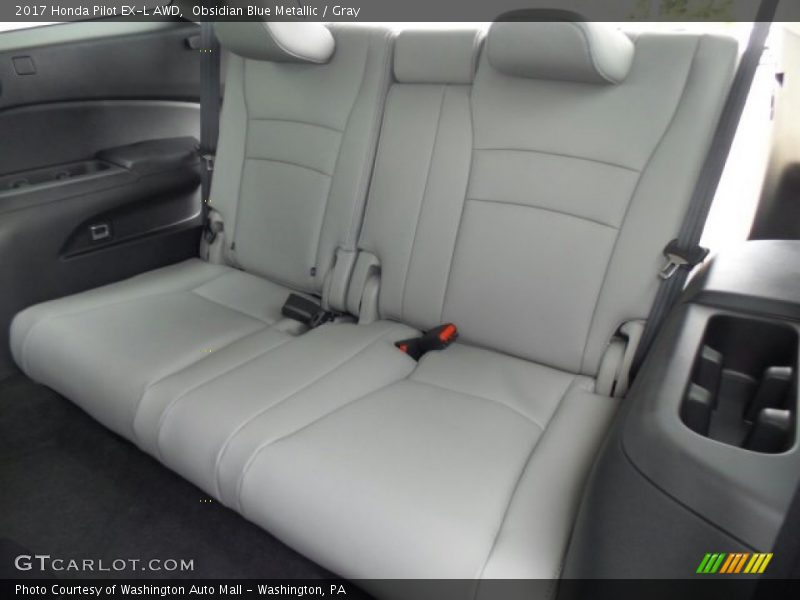 Obsidian Blue Metallic / Gray 2017 Honda Pilot EX-L AWD