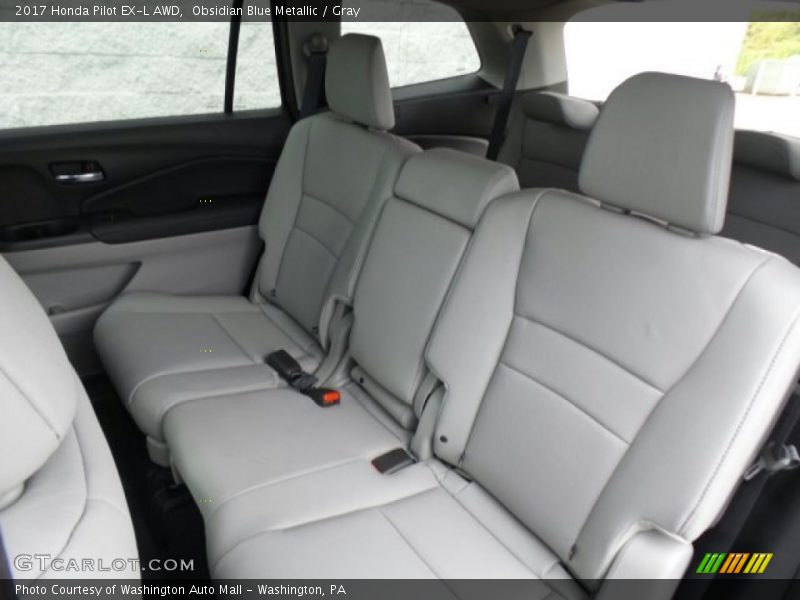 Obsidian Blue Metallic / Gray 2017 Honda Pilot EX-L AWD