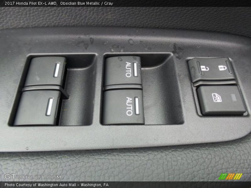 Obsidian Blue Metallic / Gray 2017 Honda Pilot EX-L AWD