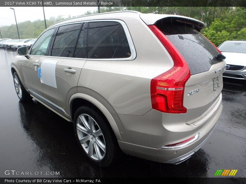 Luminous Sand Metallic / Blonde 2017 Volvo XC90 T6 AWD