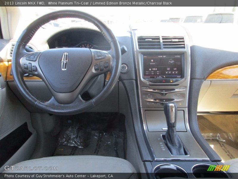 White Platinum Tri-Coat / Limited Edition Bronze Metallic/Charcoal Black 2013 Lincoln MKX FWD