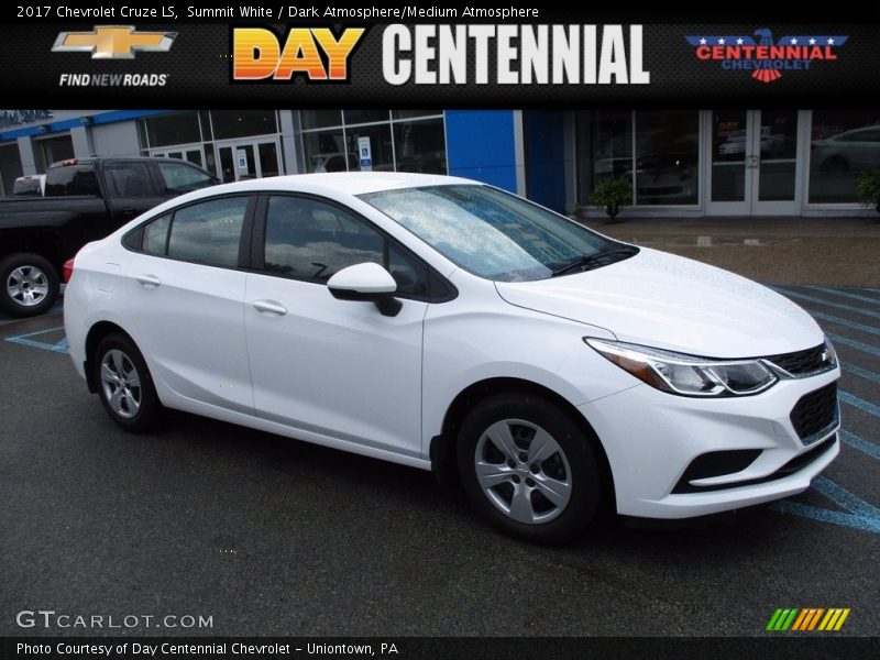 Summit White / Dark Atmosphere/Medium Atmosphere 2017 Chevrolet Cruze LS