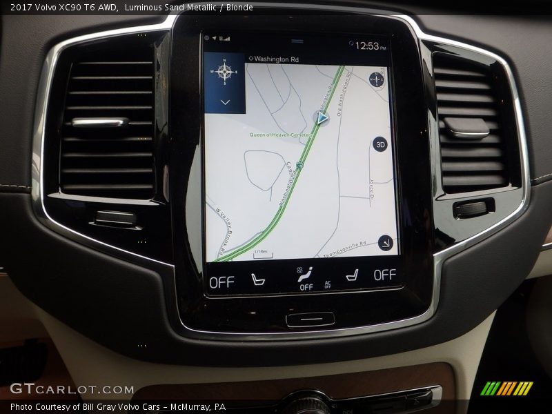 Navigation of 2017 XC90 T6 AWD