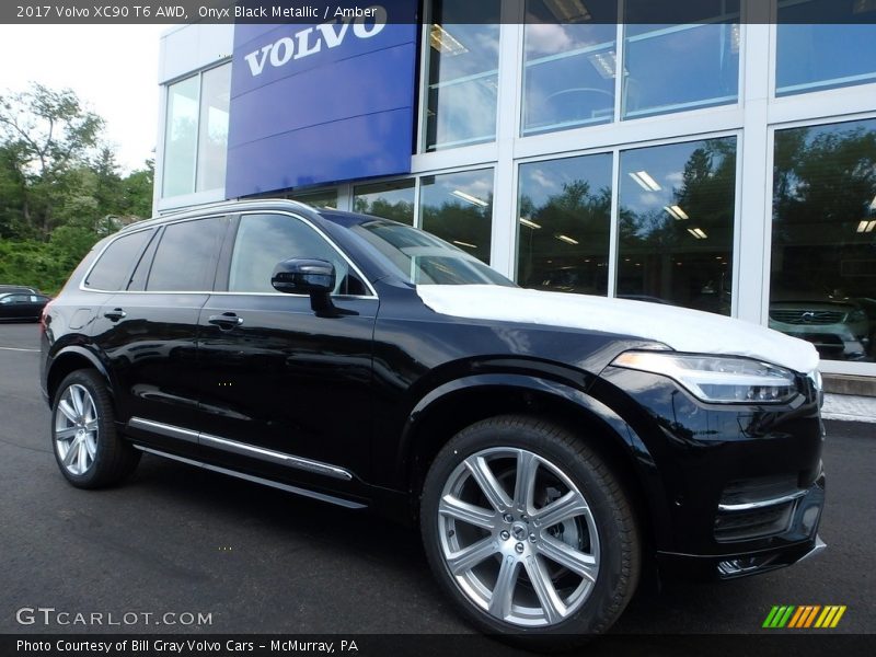 Onyx Black Metallic / Amber 2017 Volvo XC90 T6 AWD