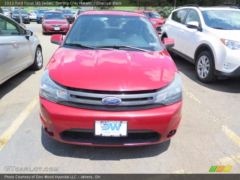 Sterling Gray Metallic / Charcoal Black 2011 Ford Focus SES Sedan