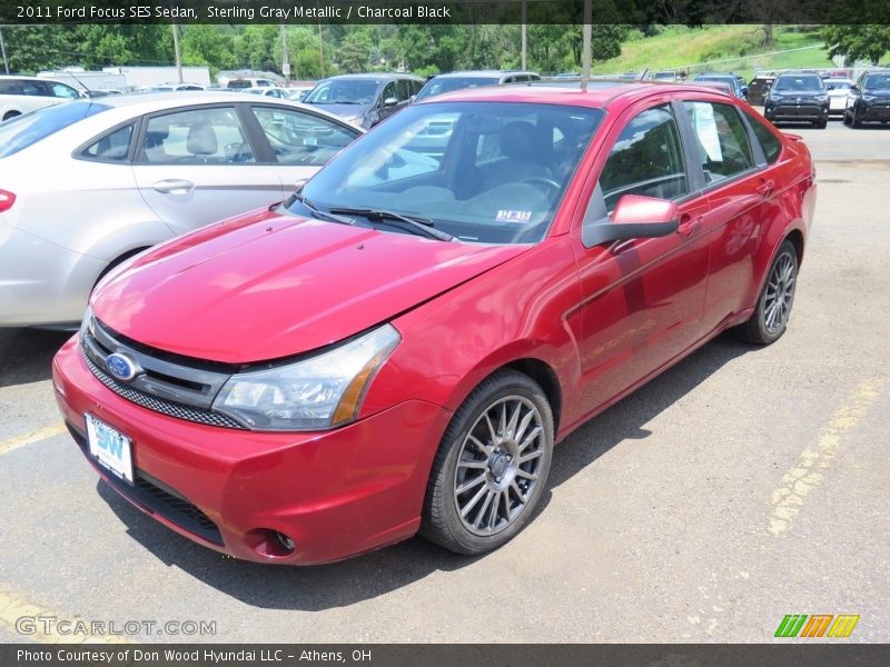 Sterling Gray Metallic / Charcoal Black 2011 Ford Focus SES Sedan