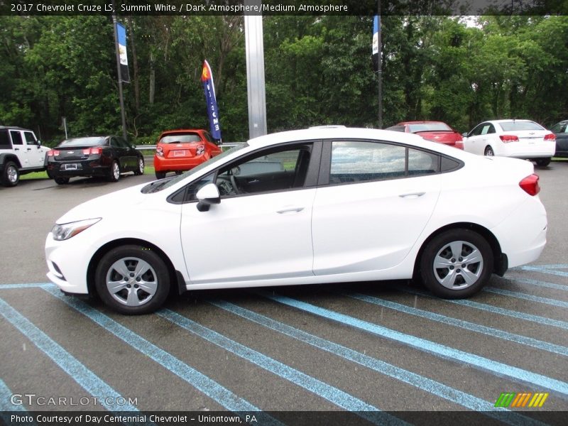 Summit White / Dark Atmosphere/Medium Atmosphere 2017 Chevrolet Cruze LS