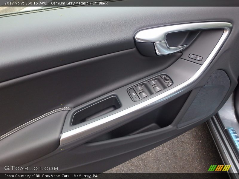 Osmium Grey Metallic / Off Black 2017 Volvo S60 T5 AWD