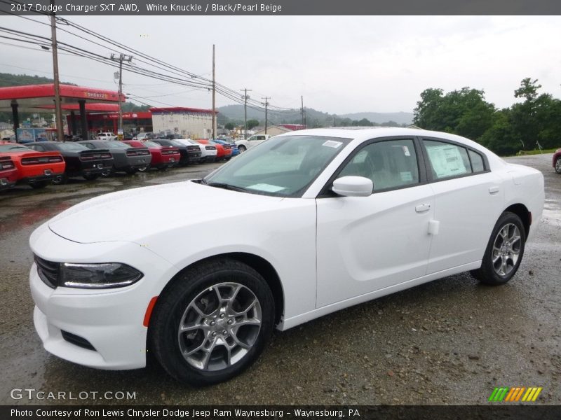 White Knuckle / Black/Pearl Beige 2017 Dodge Charger SXT AWD
