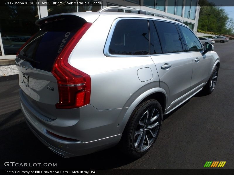Bright Silver Metallic / Blonde 2017 Volvo XC90 T6 AWD