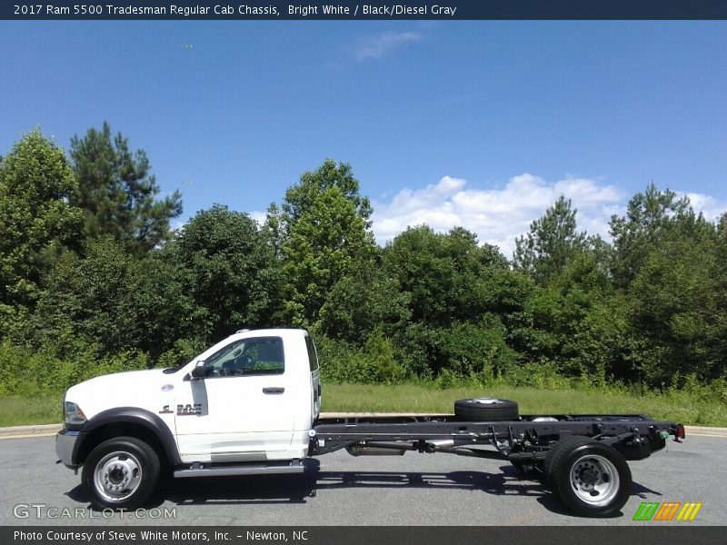 Bright White / Black/Diesel Gray 2017 Ram 5500 Tradesman Regular Cab Chassis