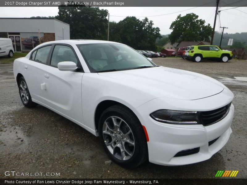 White Knuckle / Black/Pearl Beige 2017 Dodge Charger SXT AWD