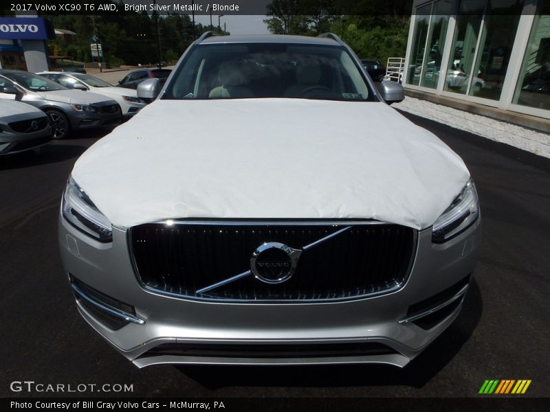 Bright Silver Metallic / Blonde 2017 Volvo XC90 T6 AWD