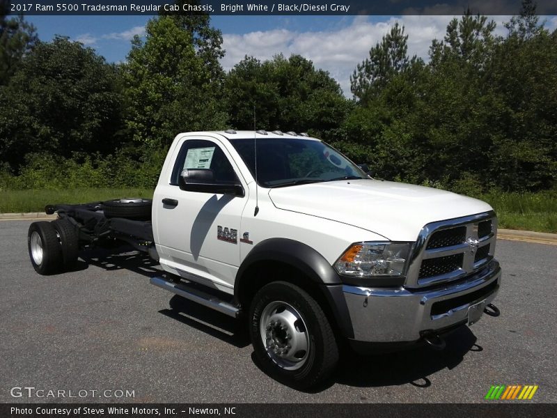 Bright White / Black/Diesel Gray 2017 Ram 5500 Tradesman Regular Cab Chassis