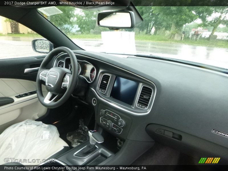 White Knuckle / Black/Pearl Beige 2017 Dodge Charger SXT AWD