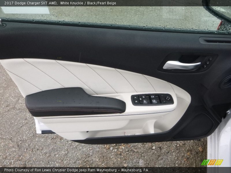 White Knuckle / Black/Pearl Beige 2017 Dodge Charger SXT AWD