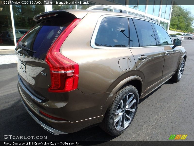 Twilight Bronze Metallic / Blonde 2017 Volvo XC90 T6 AWD