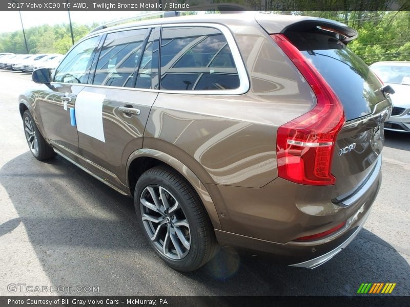 Twilight Bronze Metallic / Blonde 2017 Volvo XC90 T6 AWD