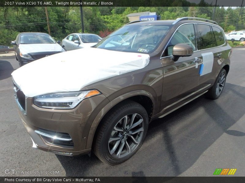 Twilight Bronze Metallic / Blonde 2017 Volvo XC90 T6 AWD