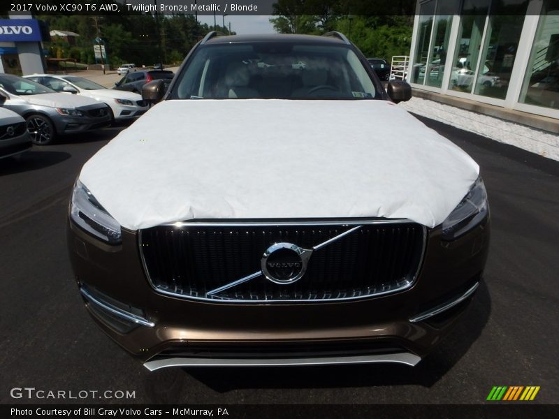 Twilight Bronze Metallic / Blonde 2017 Volvo XC90 T6 AWD