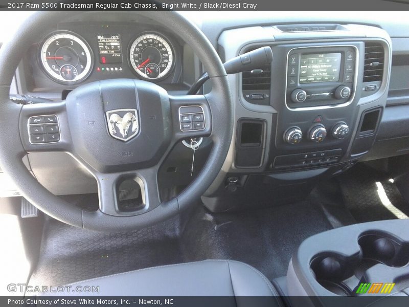 Bright White / Black/Diesel Gray 2017 Ram 5500 Tradesman Regular Cab Chassis