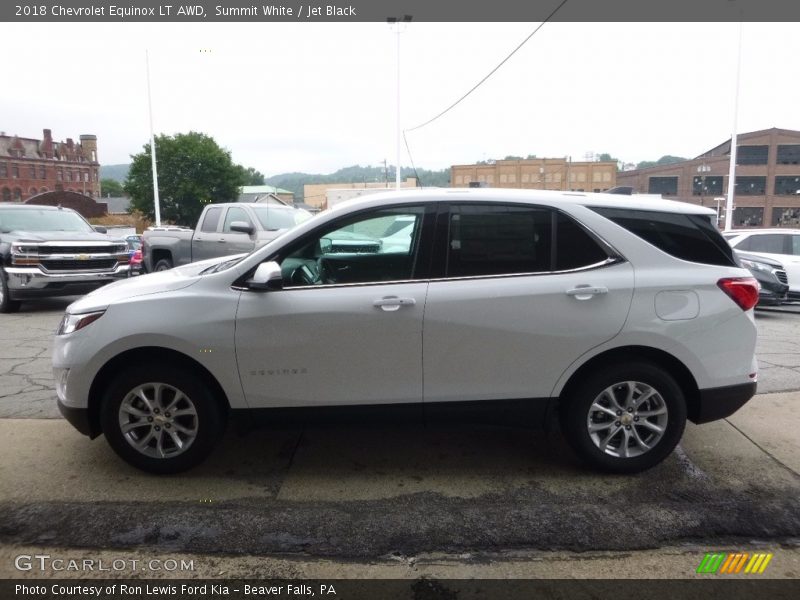 Summit White / Jet Black 2018 Chevrolet Equinox LT AWD