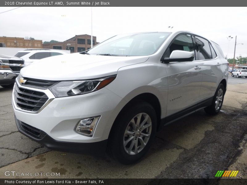 Summit White / Jet Black 2018 Chevrolet Equinox LT AWD