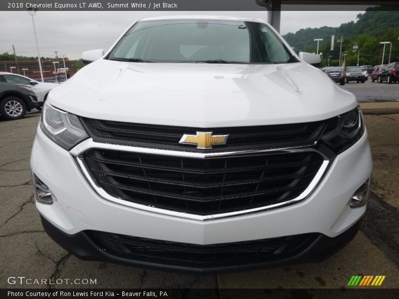 Summit White / Jet Black 2018 Chevrolet Equinox LT AWD