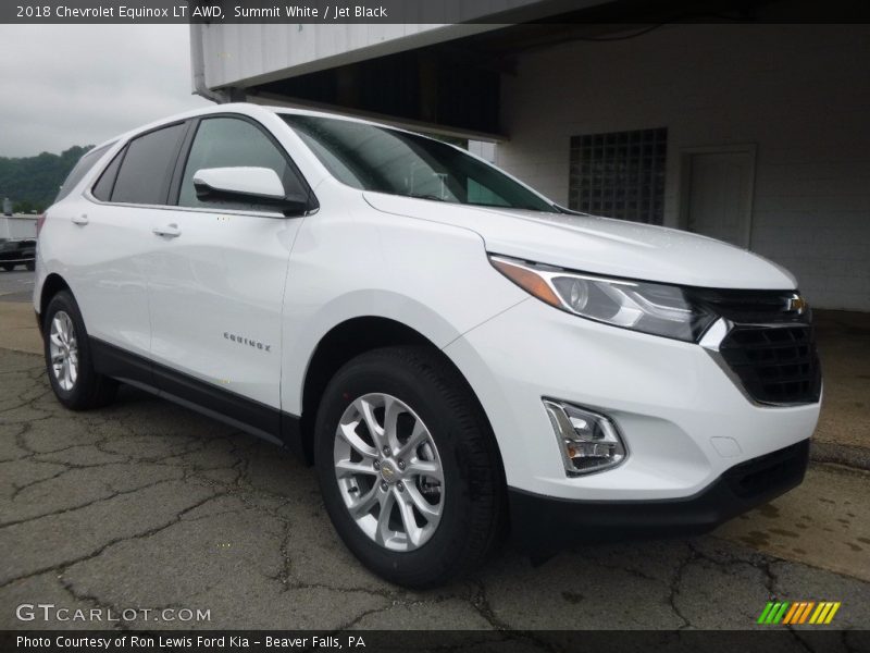 Summit White / Jet Black 2018 Chevrolet Equinox LT AWD