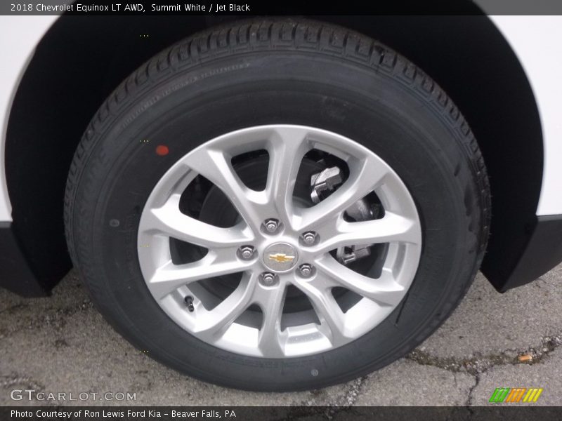 Summit White / Jet Black 2018 Chevrolet Equinox LT AWD