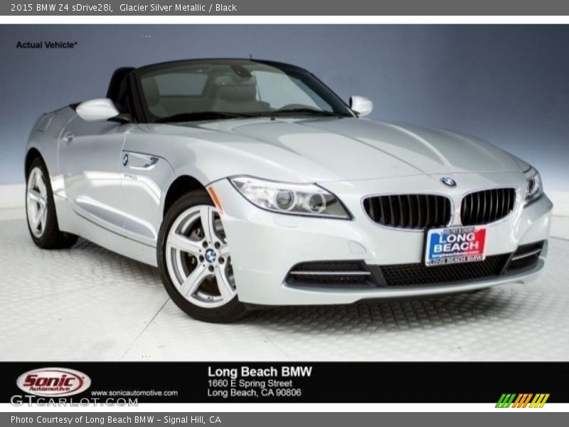 Glacier Silver Metallic / Black 2015 BMW Z4 sDrive28i