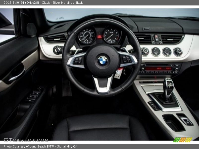 Glacier Silver Metallic / Black 2015 BMW Z4 sDrive28i