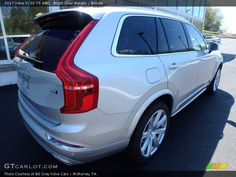Bright Silver Metallic / Blonde 2017 Volvo XC90 T6 AWD