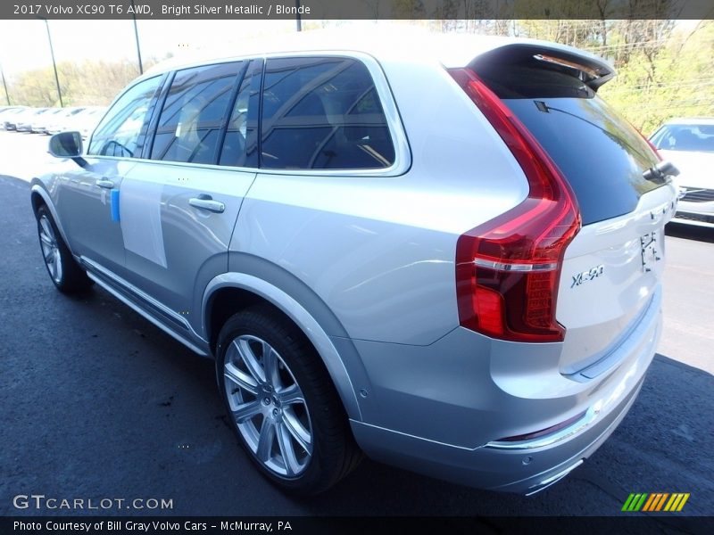 Bright Silver Metallic / Blonde 2017 Volvo XC90 T6 AWD