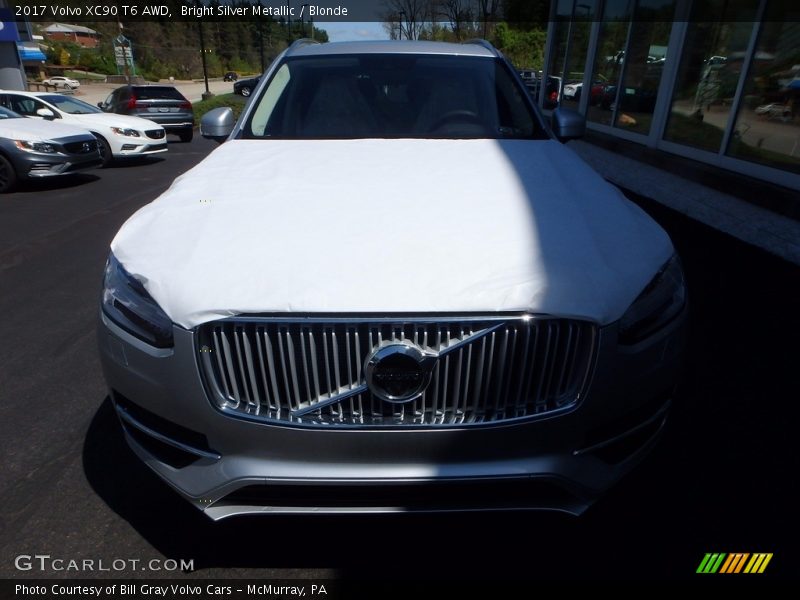 Bright Silver Metallic / Blonde 2017 Volvo XC90 T6 AWD
