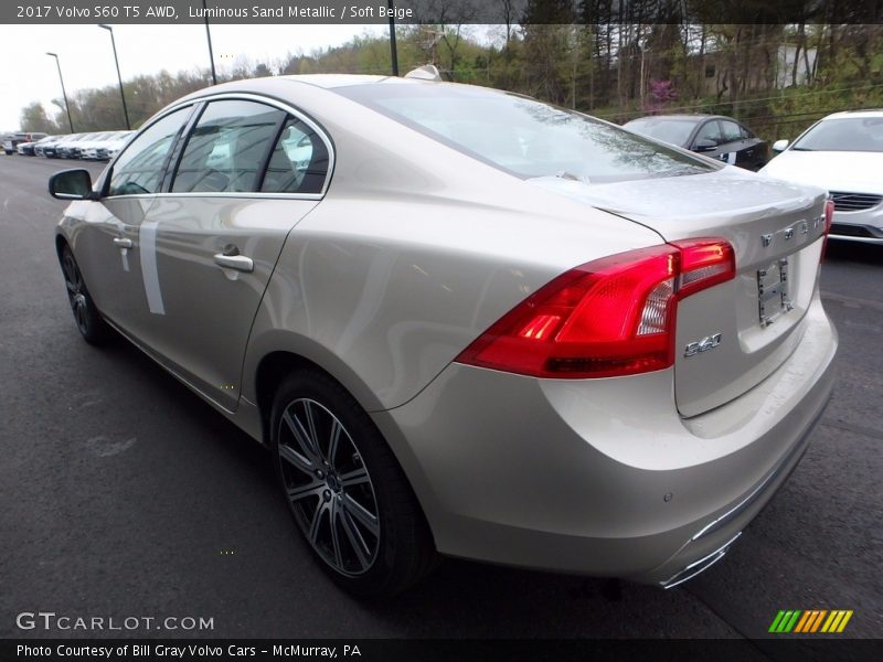 Luminous Sand Metallic / Soft Beige 2017 Volvo S60 T5 AWD