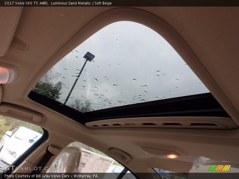 Sunroof of 2017 S60 T5 AWD
