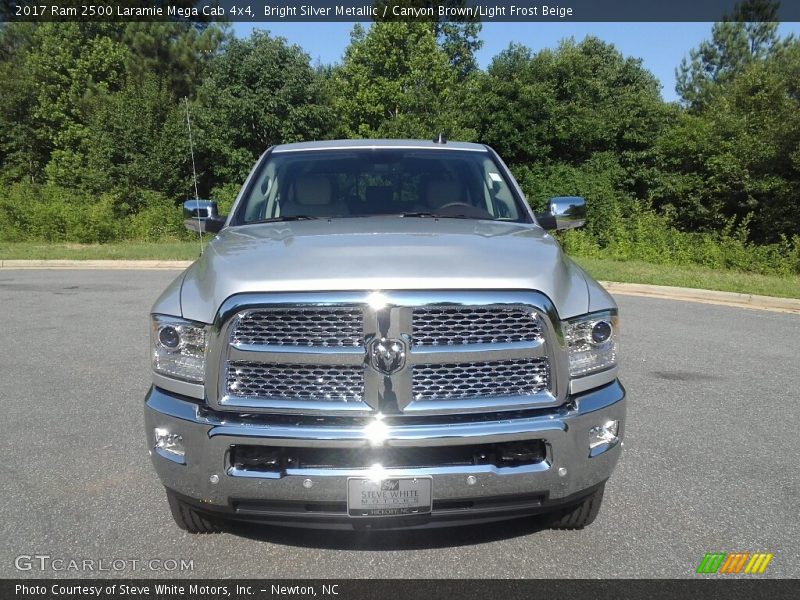 Bright Silver Metallic / Canyon Brown/Light Frost Beige 2017 Ram 2500 Laramie Mega Cab 4x4