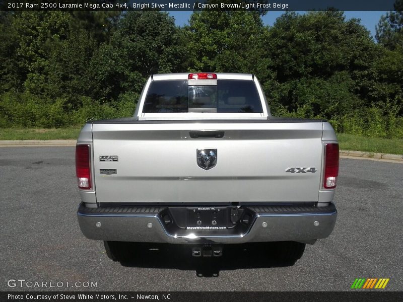 Bright Silver Metallic / Canyon Brown/Light Frost Beige 2017 Ram 2500 Laramie Mega Cab 4x4