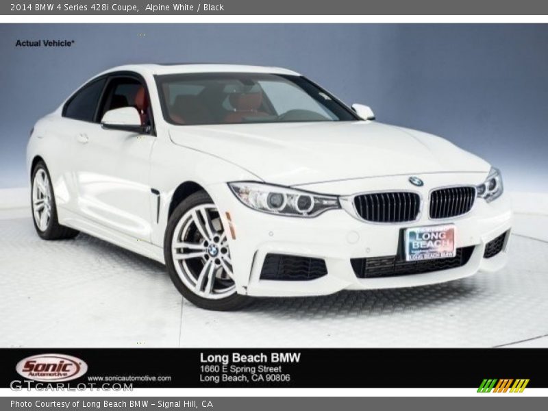 Alpine White / Black 2014 BMW 4 Series 428i Coupe