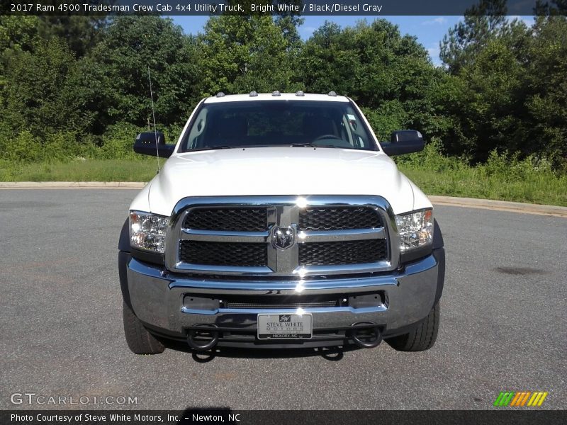 Bright White / Black/Diesel Gray 2017 Ram 4500 Tradesman Crew Cab 4x4 Utility Truck