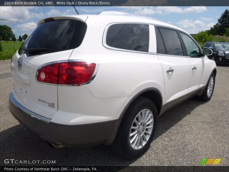 White Opal / Ebony Black/Ebony 2009 Buick Enclave CXL AWD