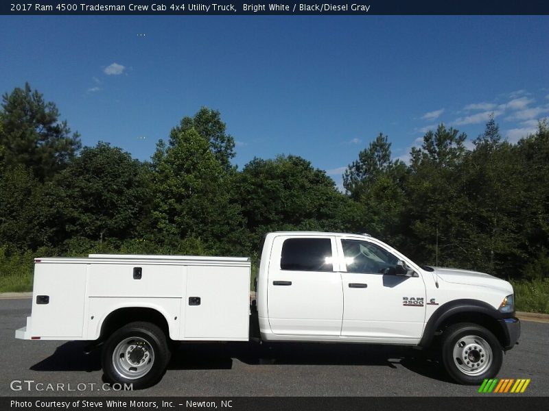 Bright White / Black/Diesel Gray 2017 Ram 4500 Tradesman Crew Cab 4x4 Utility Truck