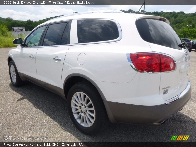 White Opal / Ebony Black/Ebony 2009 Buick Enclave CXL AWD