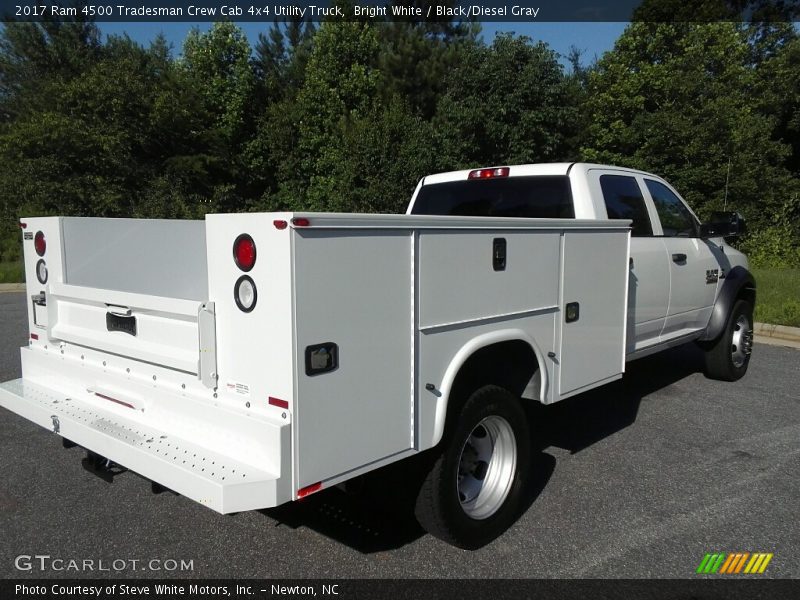 Bright White / Black/Diesel Gray 2017 Ram 4500 Tradesman Crew Cab 4x4 Utility Truck