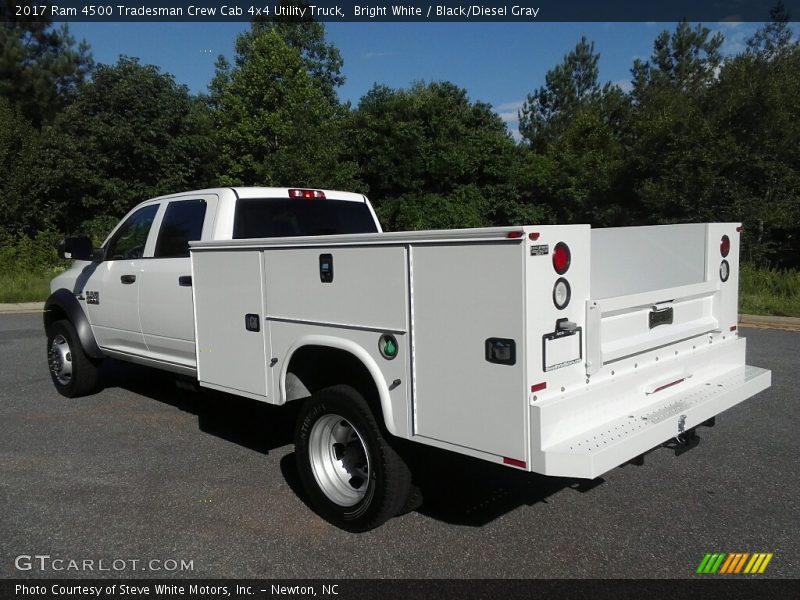 Bright White / Black/Diesel Gray 2017 Ram 4500 Tradesman Crew Cab 4x4 Utility Truck